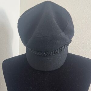 Lauren Ralph Lauren, black wool brim cap worn once EUC Like new
